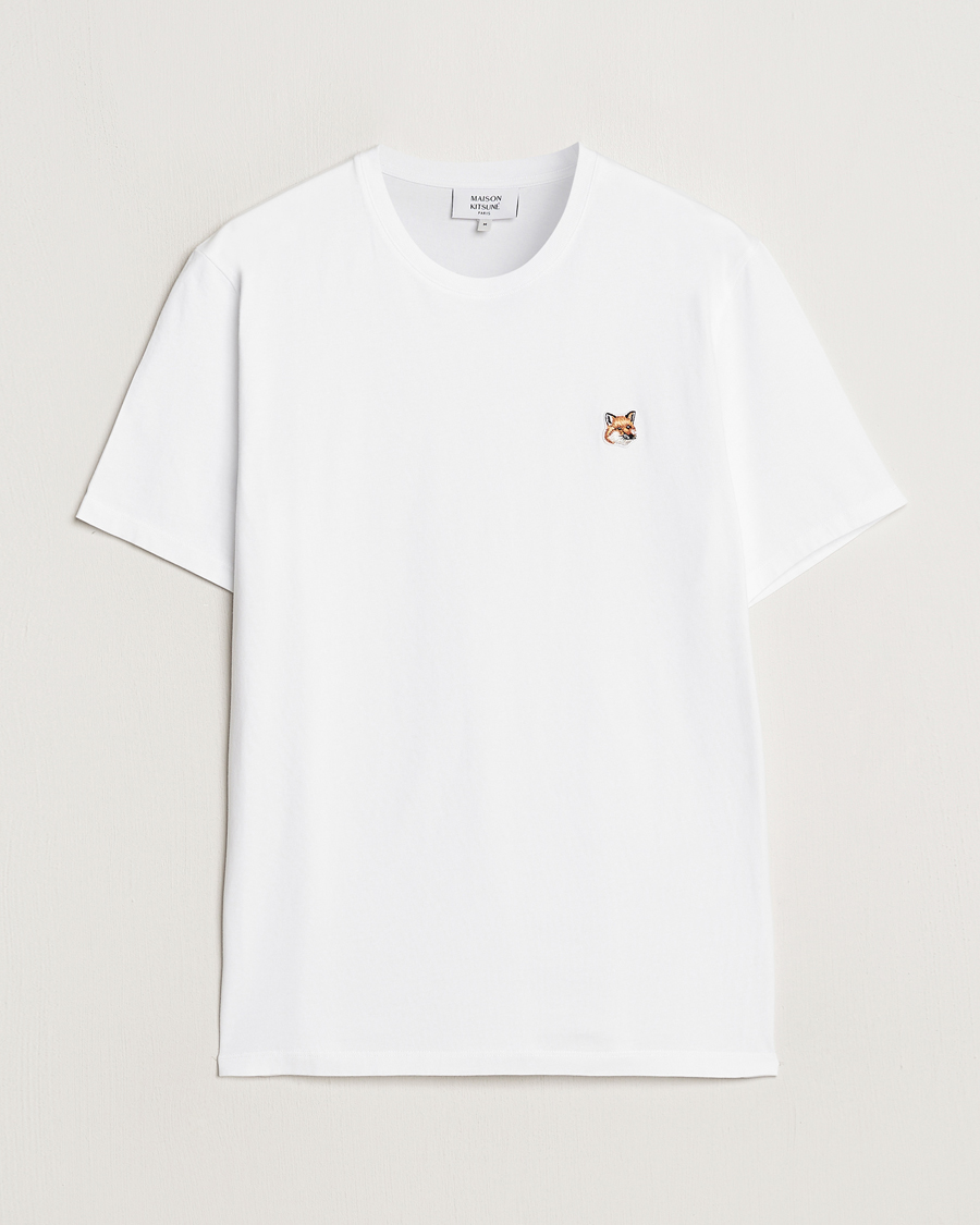 Herre | T-Shirts | Maison Kitsuné | Fox Head T-Shirt White