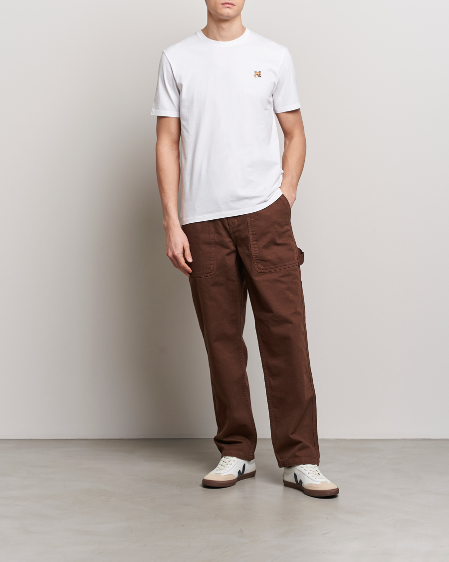 Herre | T-Shirts | Maison Kitsuné | Fox Head T-Shirt White