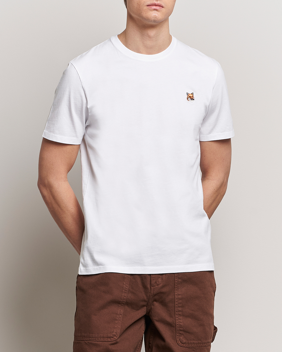 Herre | Kortermede t-shirts | Maison Kitsuné | Fox Head T-Shirt White