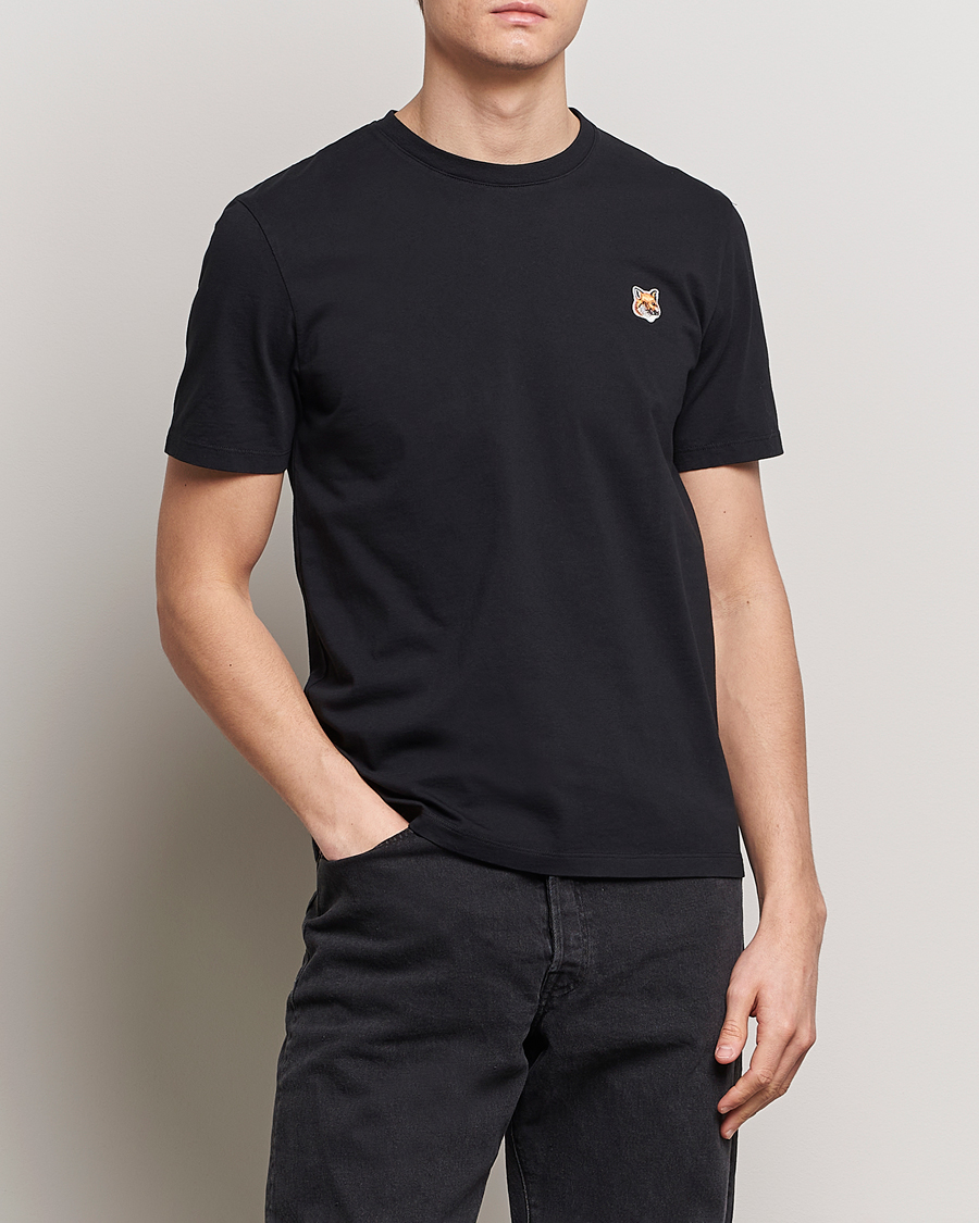 Herre | Kortermede t-shirts | Maison Kitsuné | Fox Head T-Shirt Black