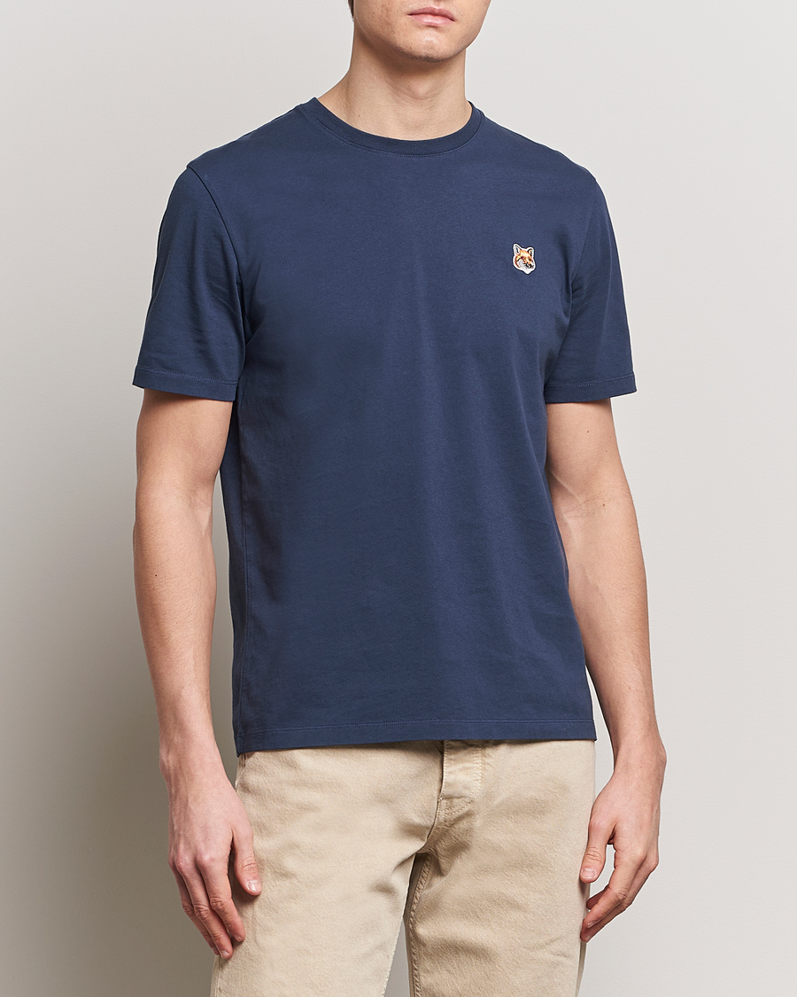 Herre | Klær | Maison Kitsuné | Fox Head T-Shirt Ink Blue