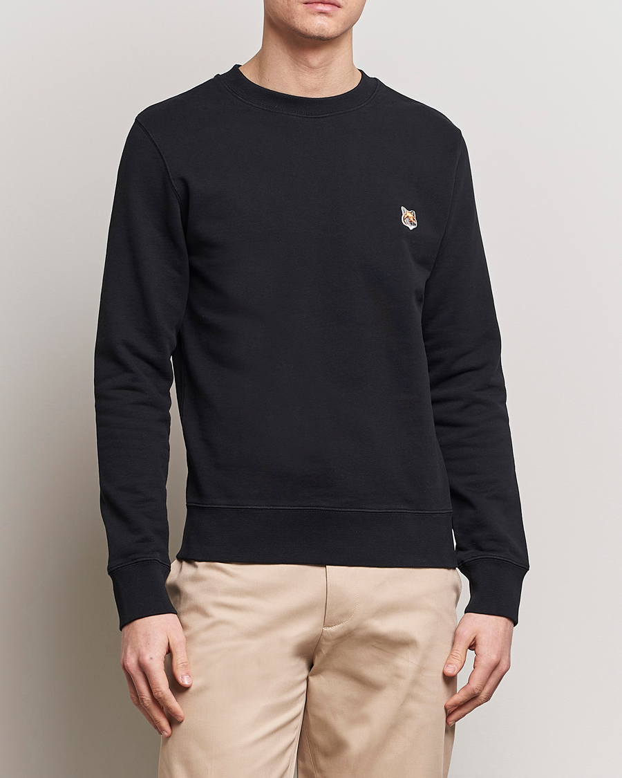 Herre | Sweatshirts | Maison Kitsuné | Fox Head Sweatshirt Black