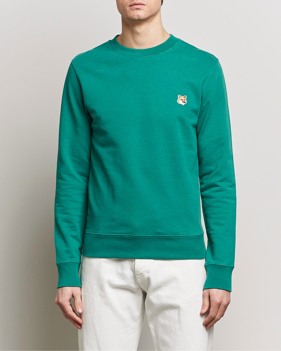 Herre | Maison Kitsuné | Maison Kitsuné | Fox Head Sweatshirt Pine Green