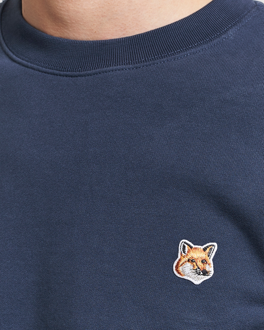 Herre | Gensere | Maison Kitsuné | Fox Head Sweatshirt Ink Blue