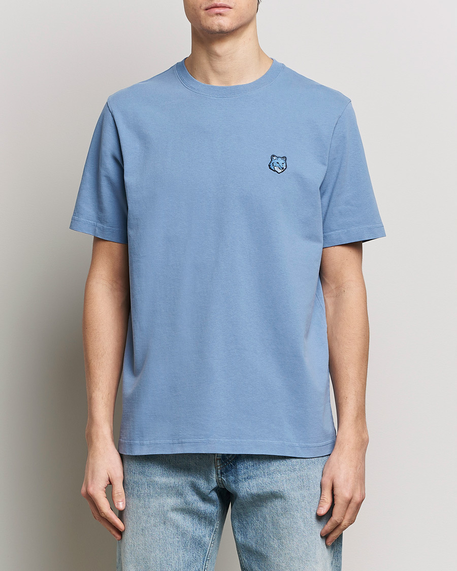 Herre |  | Maison Kitsuné | Tonal Fox Head T-Shirt Hampton Blue