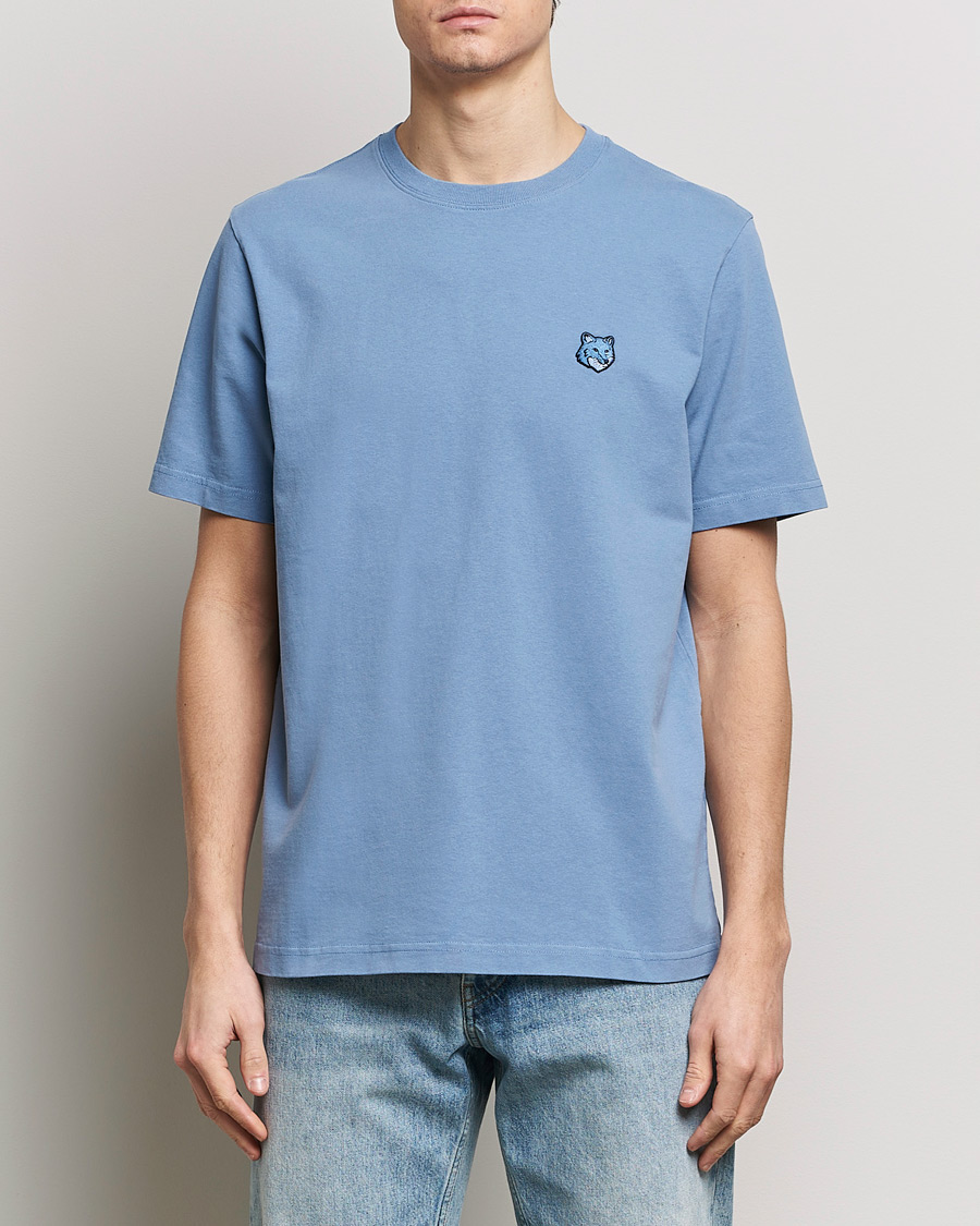 Herre | Klær | Maison Kitsuné | Tonal Fox Head T-Shirt Hampton Blue