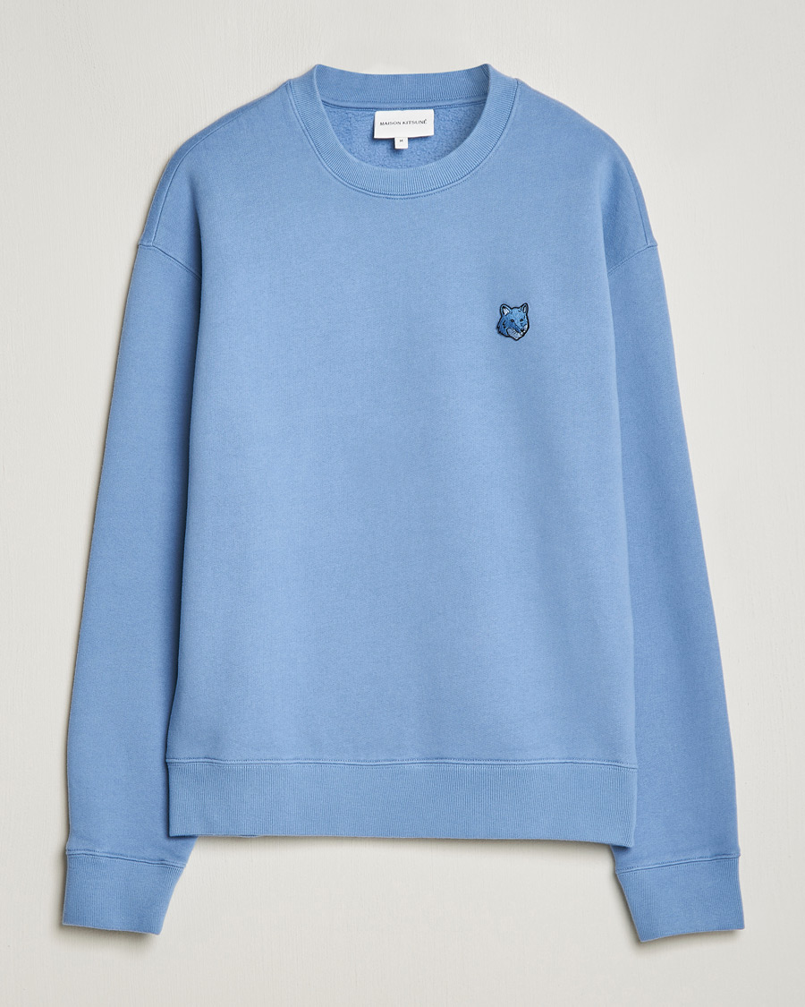 Herre | Gensere | Maison Kitsuné | Tonal Fox Head Sweatshirt Hampton Blue