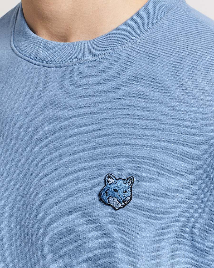 Herre | Gensere | Maison Kitsuné | Tonal Fox Head Sweatshirt Hampton Blue
