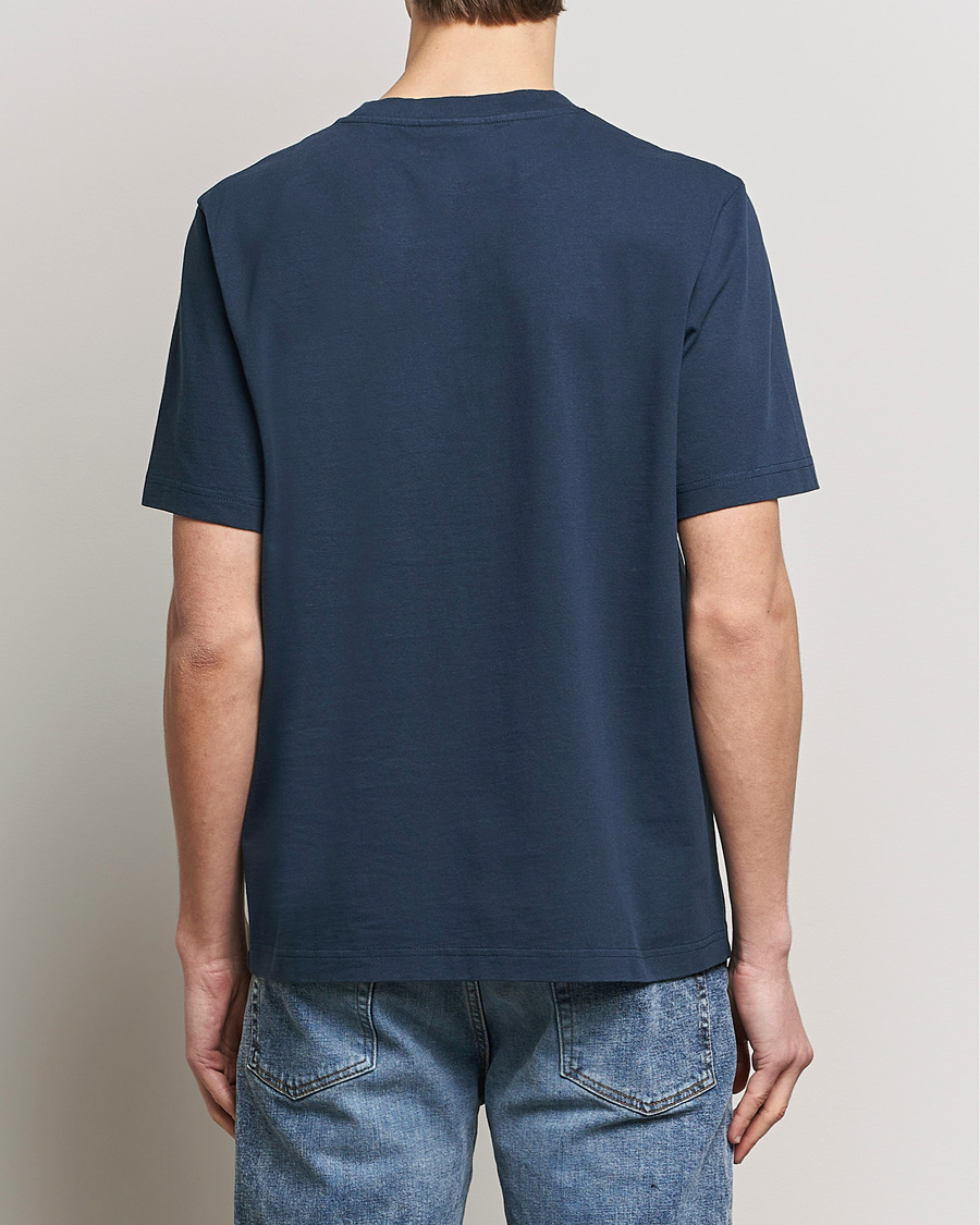 Herre | T-Shirts | Maison Kitsuné | Racing Fox T-Shirt Ink Blue