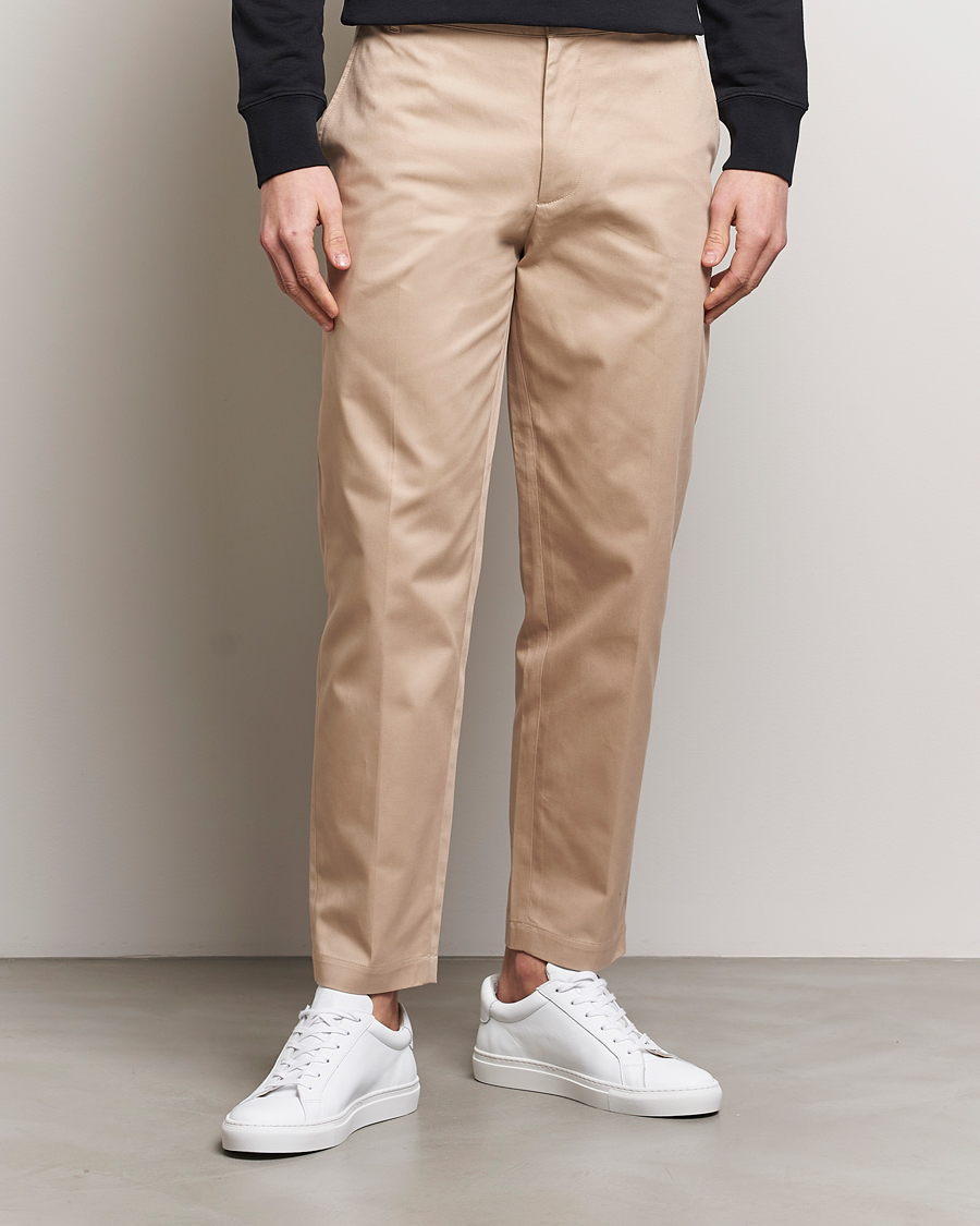 Herre | Bukser | Maison Kitsuné | Straight Chino Light Beige