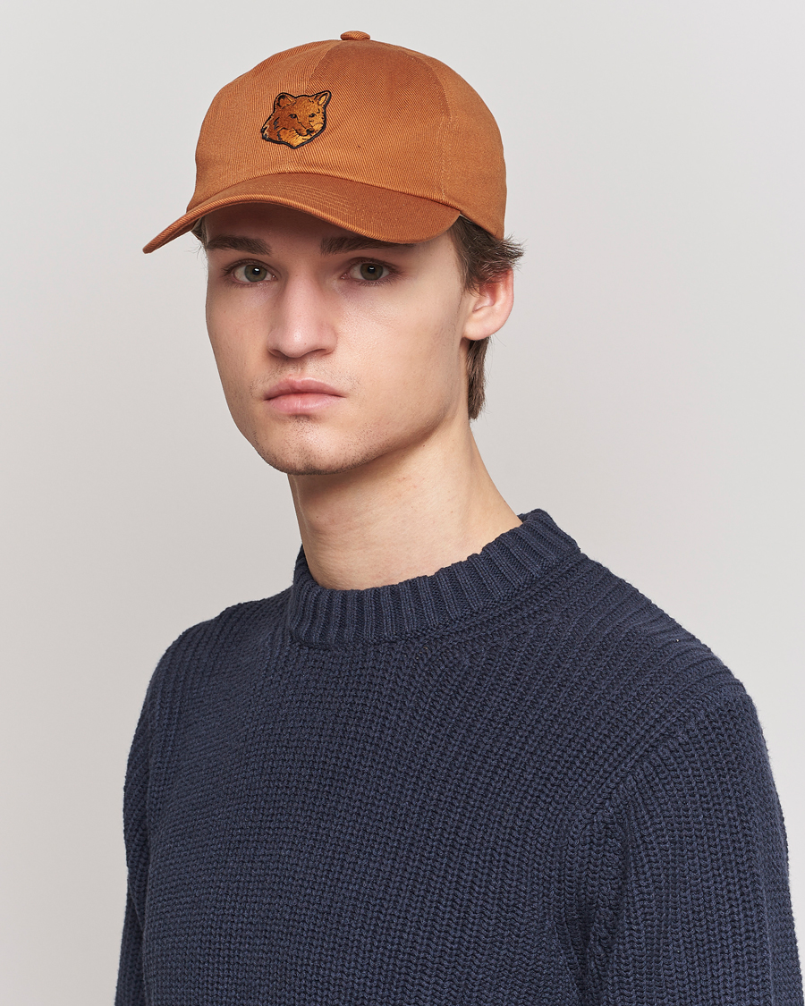 Herre | Maison Kitsuné Tonal Fox Cap Tobacco | Maison Kitsuné | Tonal Fox Cap Tobacco