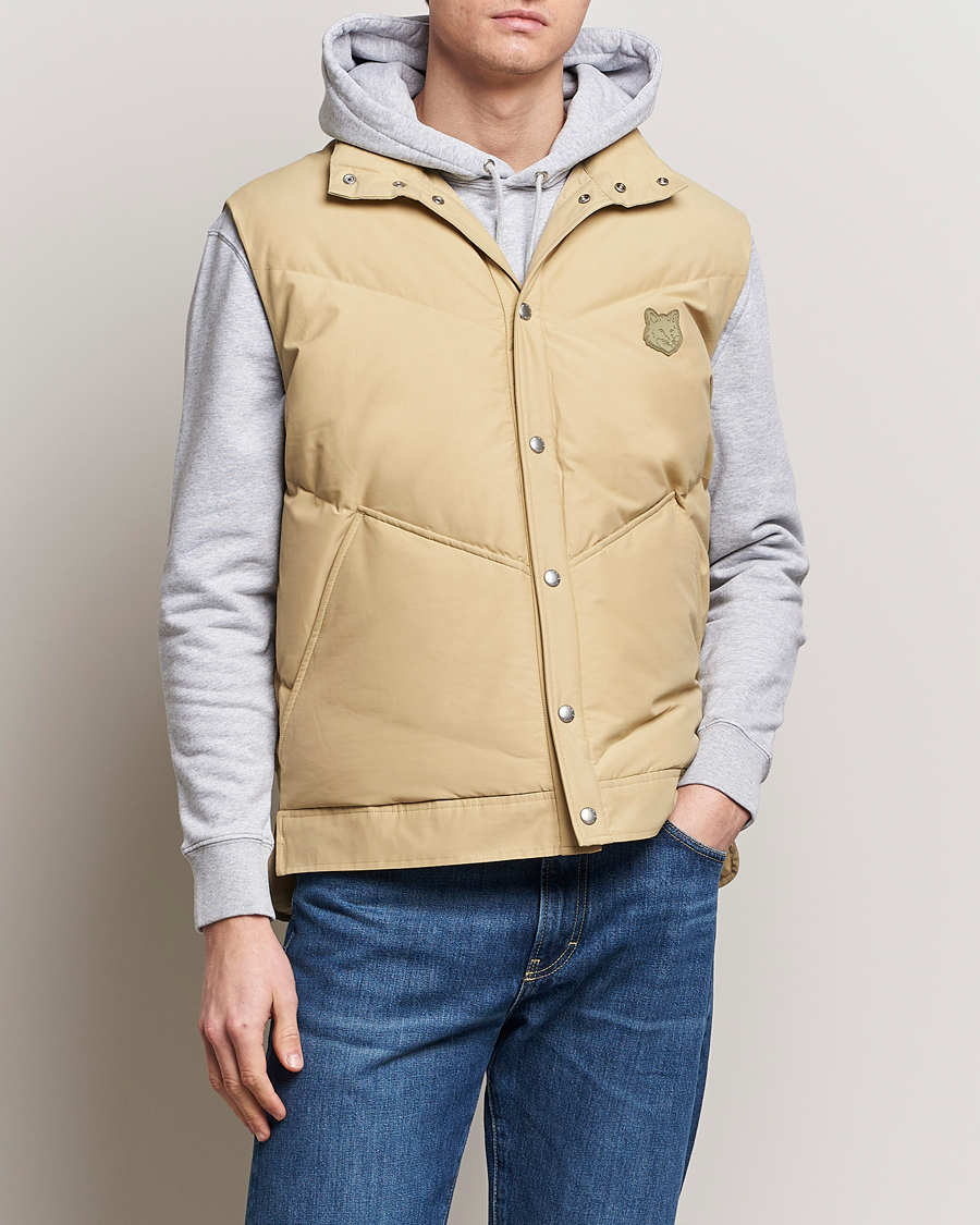 Herre | Klær | Maison Kitsuné | Tonal Fox Puffer Vest Canvas