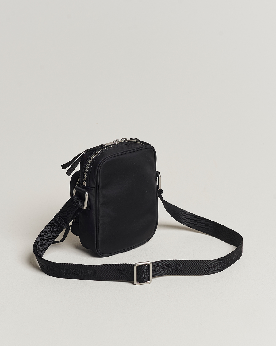 Herre | Maison Kitsuné The Traveller Crossbody Pouch Black | Maison Kitsuné | The Traveller Crossbody Pouch Black