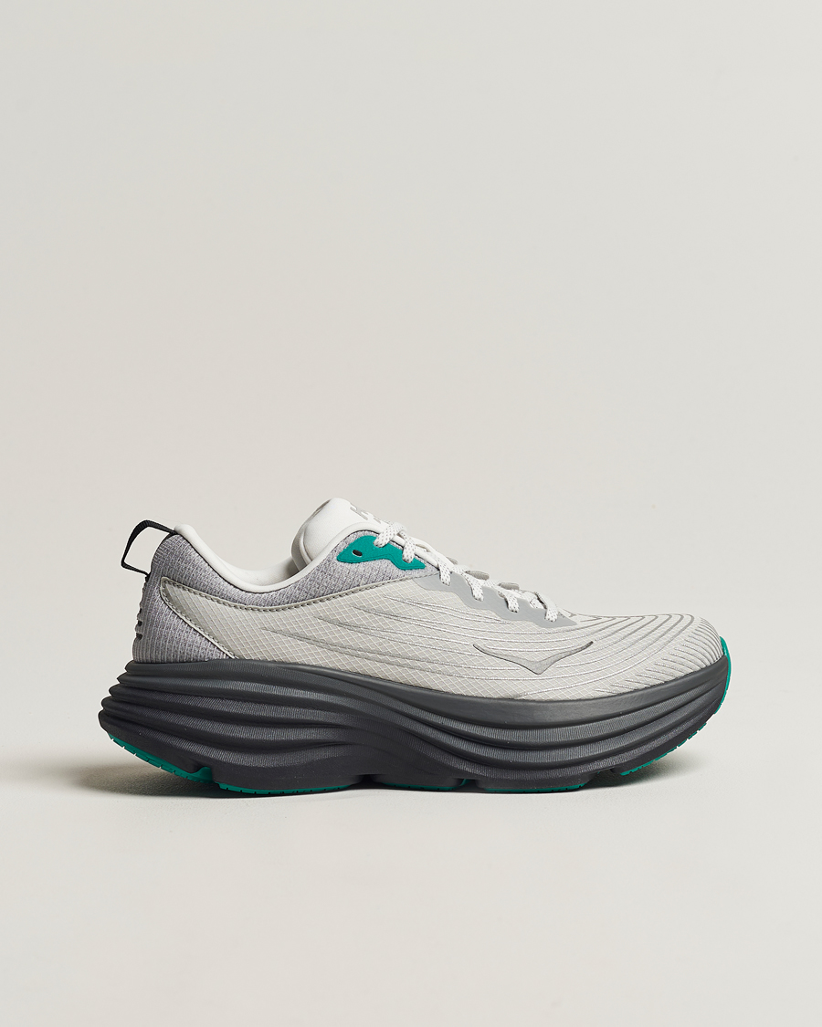 Herre | Hoka Stealth/Tech Bondi 8 Harbor Mist/Black | Hoka One One | Hoka Stealth/Tech Bondi 8 Harbor Mist/Black