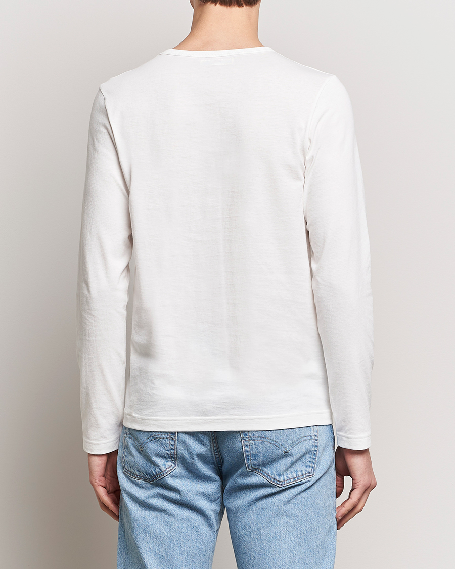 Herre | T-Shirts | Merz b. Schwanen | 1950s Classic Loopwheeled Longsleeve T-Shirt White