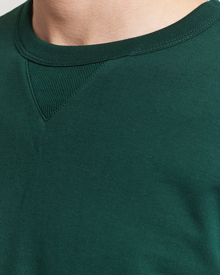 Herre | Gensere | Merz b. Schwanen | Organic Cotton Crew Neck Sweatshirt Classic Green