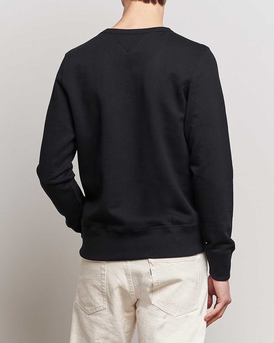 Herre | Gensere | Merz b. Schwanen | Organic Cotton Crew Neck Sweatshirt Black