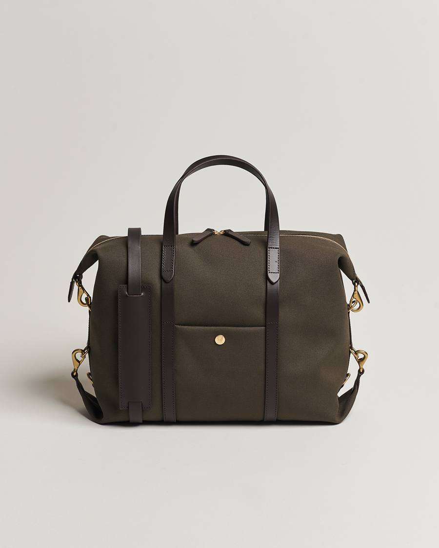 Herre | Vesker | Mismo | M/S Utility Canvas Duffle Bag Army/Dark Brown