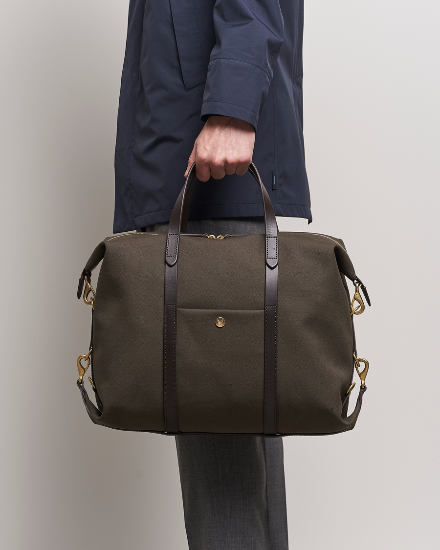 Herre | Vesker | Mismo | M/S Utility Canvas Duffle Bag Army/Dark Brown