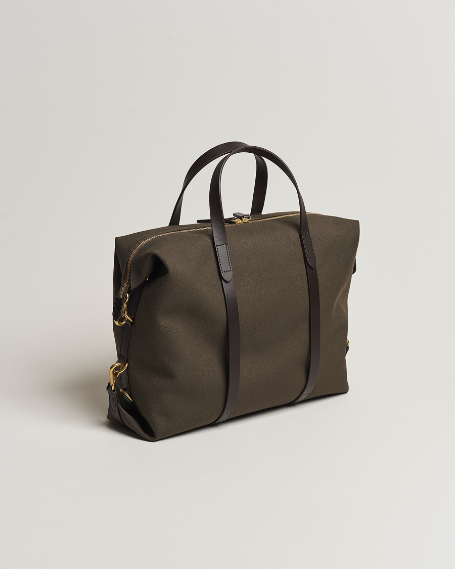 Herre | Vesker | Mismo | M/S Utility Canvas Duffle Bag Army/Dark Brown