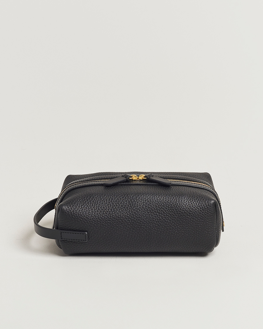 Herre | Vesker | Mismo | Groom Pebbled Leather Washbag Black