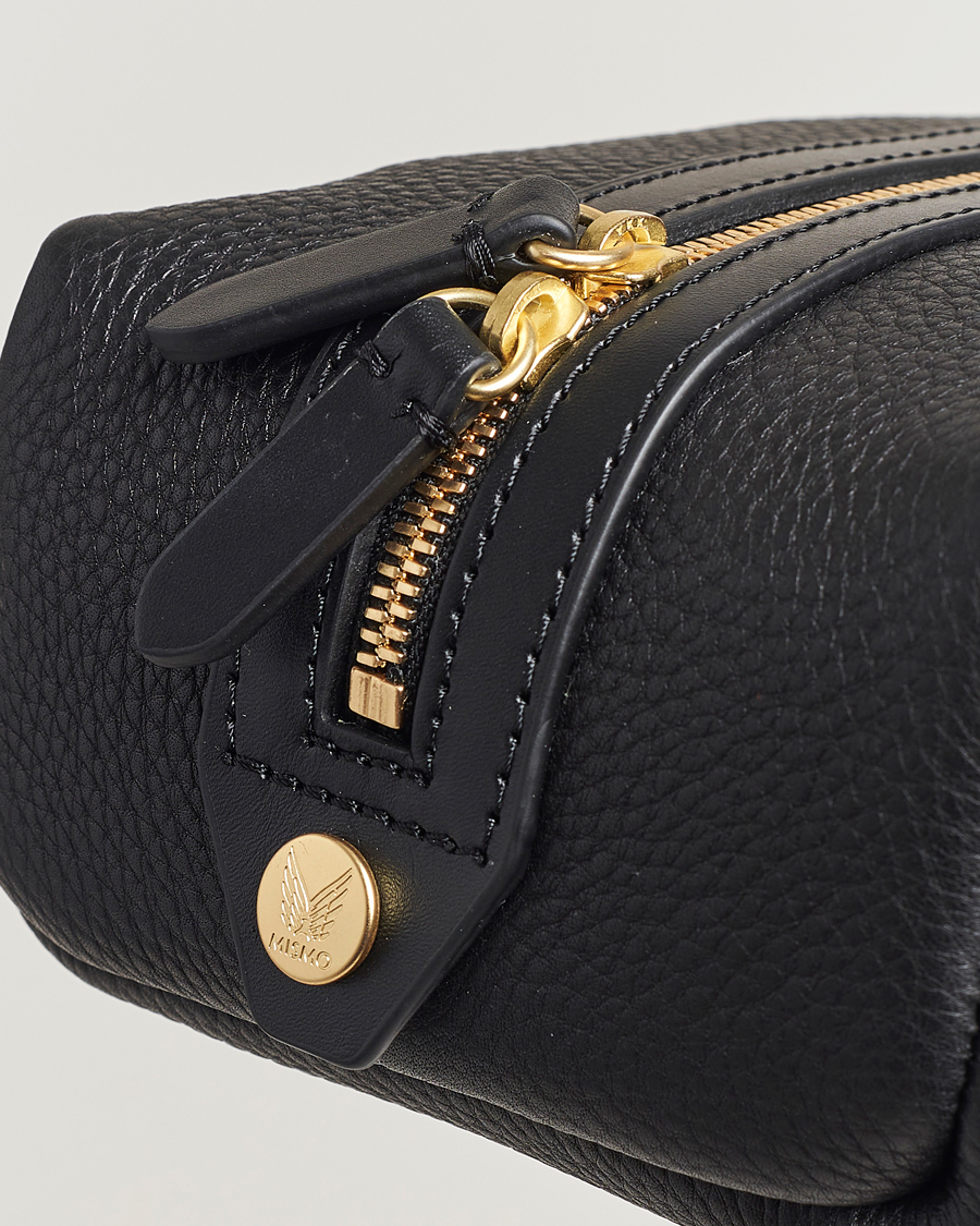 Herre | Vesker | Mismo | Groom Pebbled Leather Washbag Black