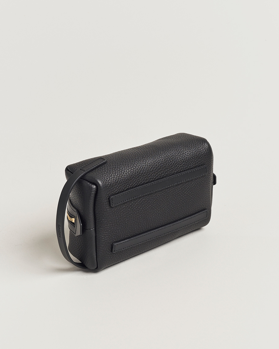Herre | Vesker | Mismo | Groom Pebbled Leather Washbag Black