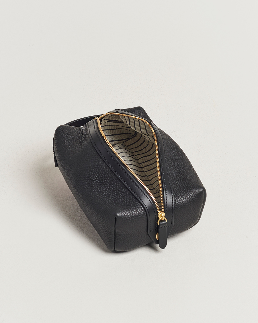 Herre | Vesker | Mismo | Groom Pebbled Leather Washbag Black