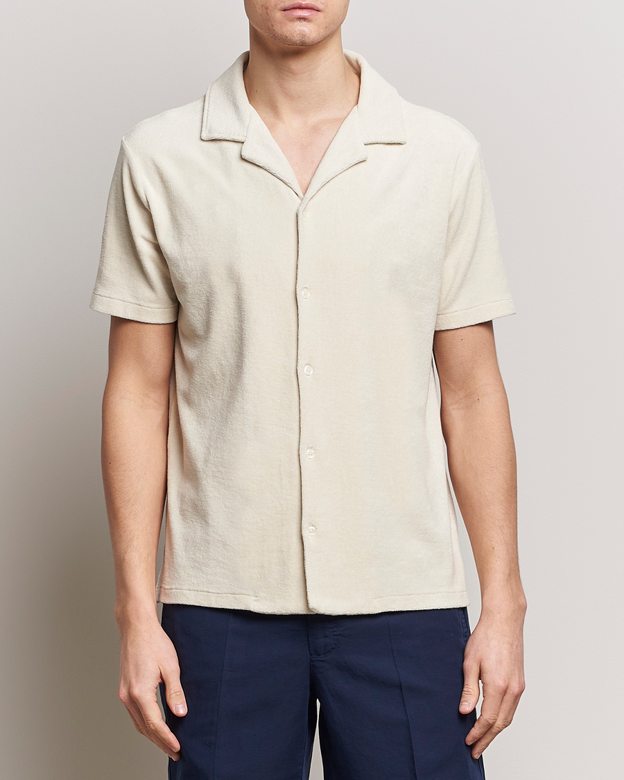 Herre | Skjorter | Altea | Terry Bowling Shirt Light Beige