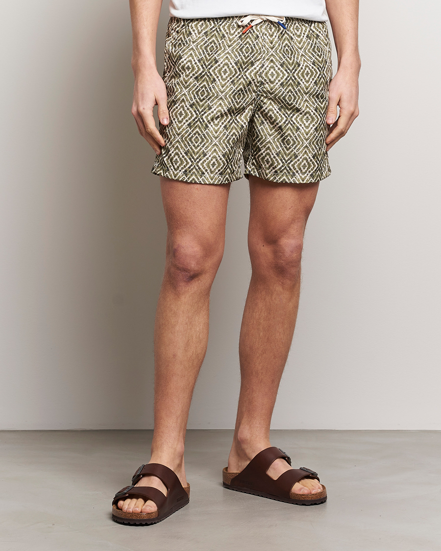 Herre | Klær | Altea | Printed Swim Shorts Green