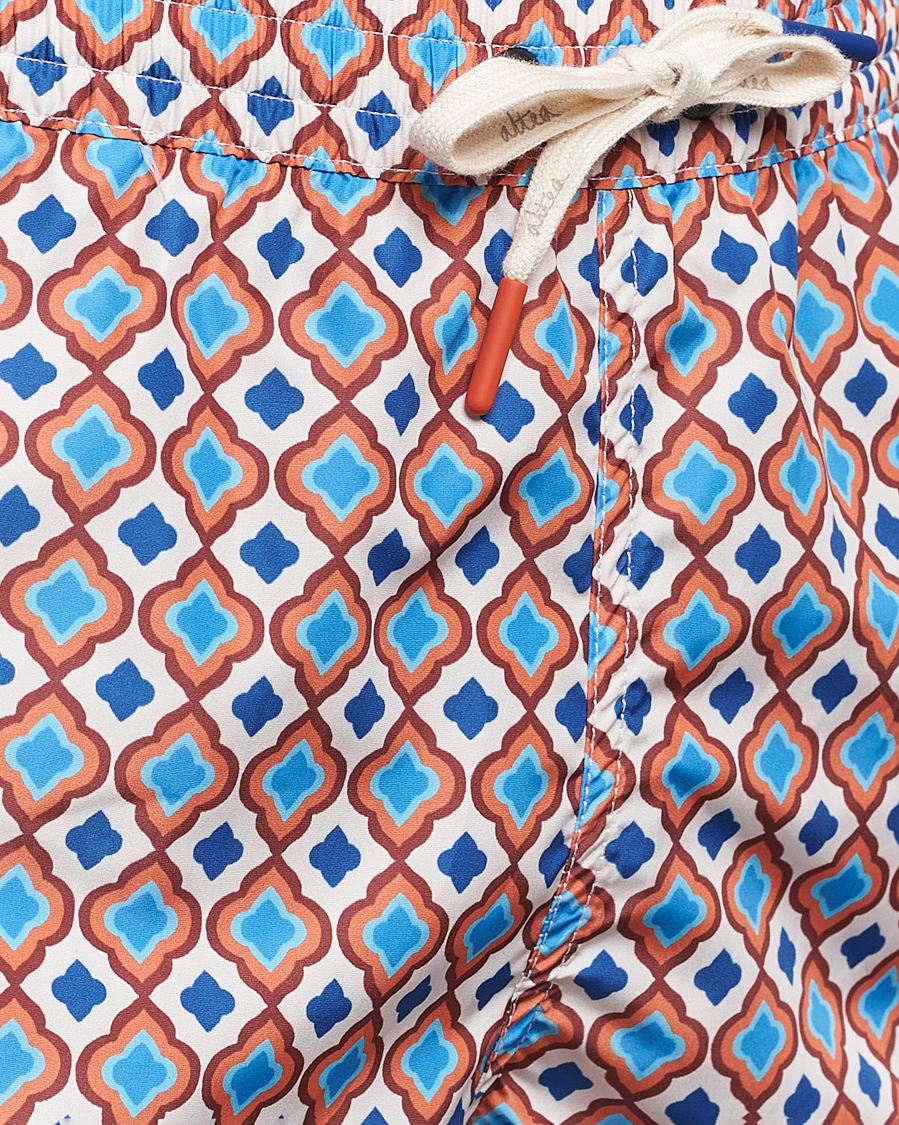 Herre | Badeshorts | Altea | Printed Swim Shorts Blue/Orange