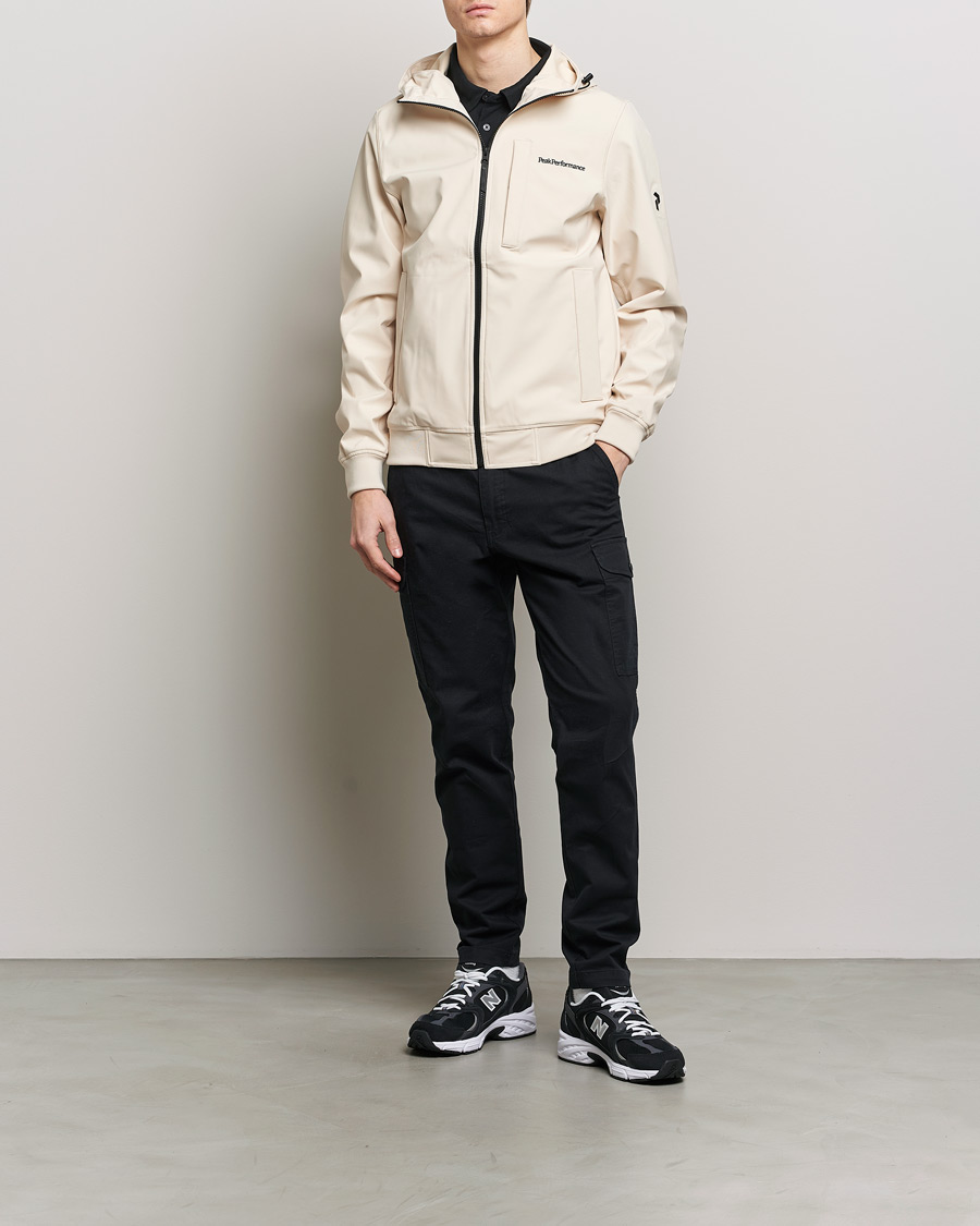 Herre | Jakker | Peak Performance | Softshell Hooded Jacket Sand Fog