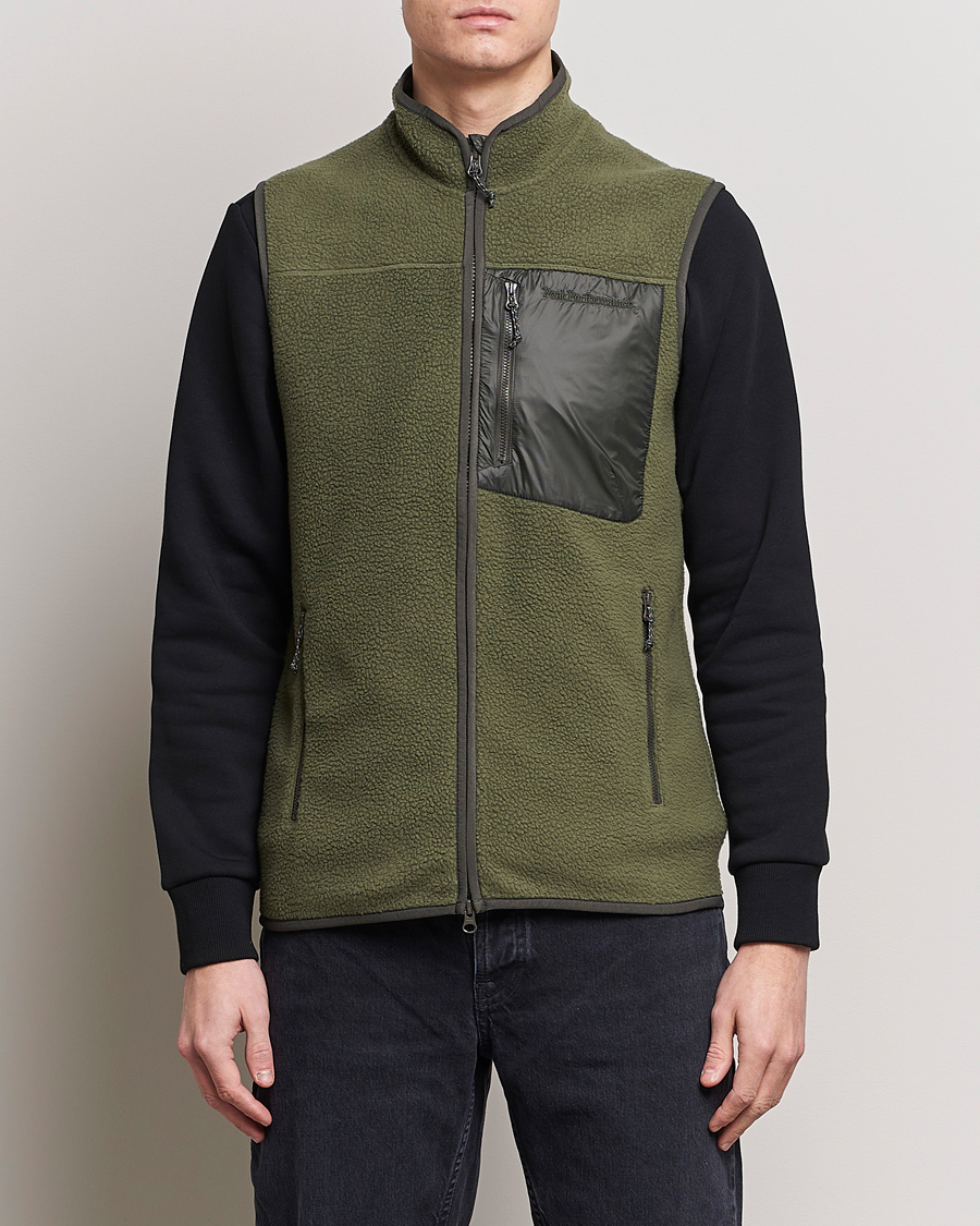 Herre | Gensere | Peak Performance | Pile Vest Pine Needle