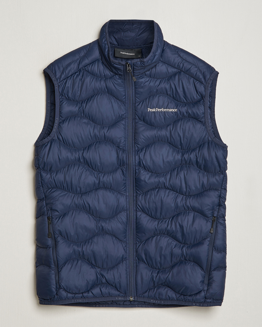 Herre | Jakker | Peak Performance | Helium Down Vest Blue Shadow
