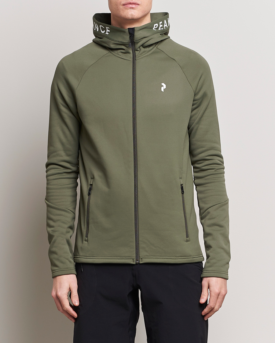 Herre | Lojalitetstilbud | Peak Performance | Rider Hooded Full Zip Pine Needle