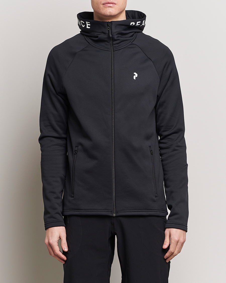 Herr | Huvtröjor | Peak Performance | Rider Hooded Full Zip Black