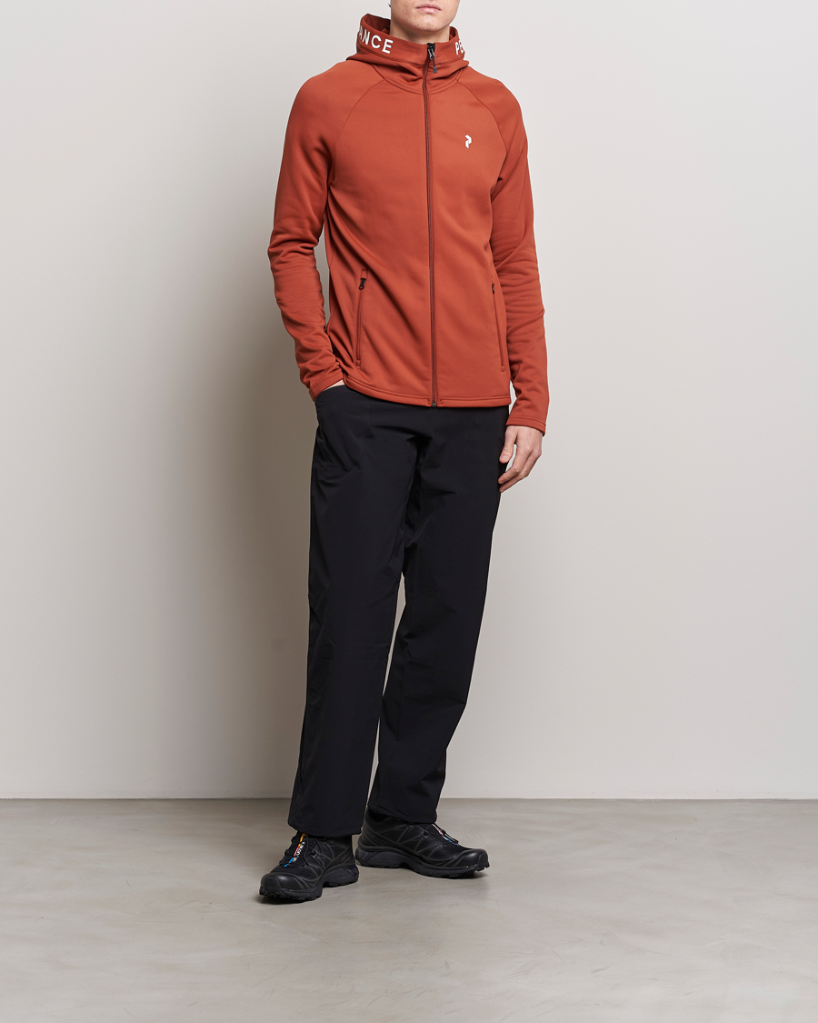 Herre | Gensere | Peak Performance | Rider Hooded Full Zip Spiced