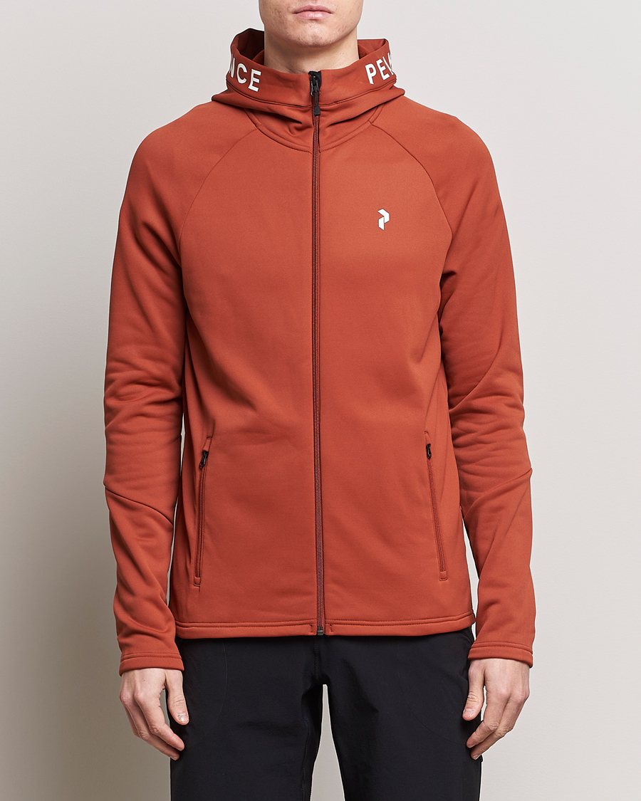 Herre | 20% salg | Peak Performance | Rider Hooded Full Zip Spiced