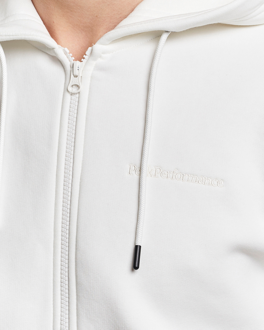 Herre | Gensere | Peak Performance | Original Logo Full Zip Hoodie Off White