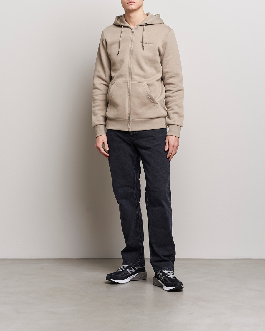 Herre | Gensere | Peak Performance | Original Logo Full Zip Hoodie Avid Beige