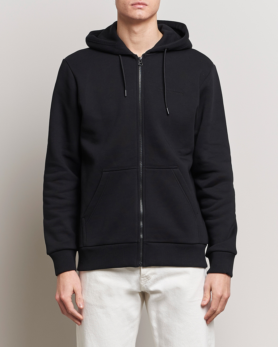 Herre |  | Peak Performance | Original Logo Full Zip Hoodie Black