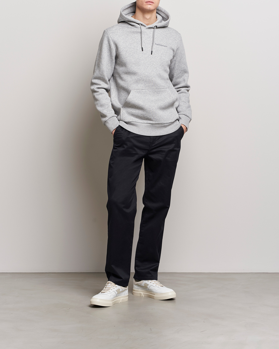 Herre | Gensere | Peak Performance | Original Logo Hoodie Grey Melange