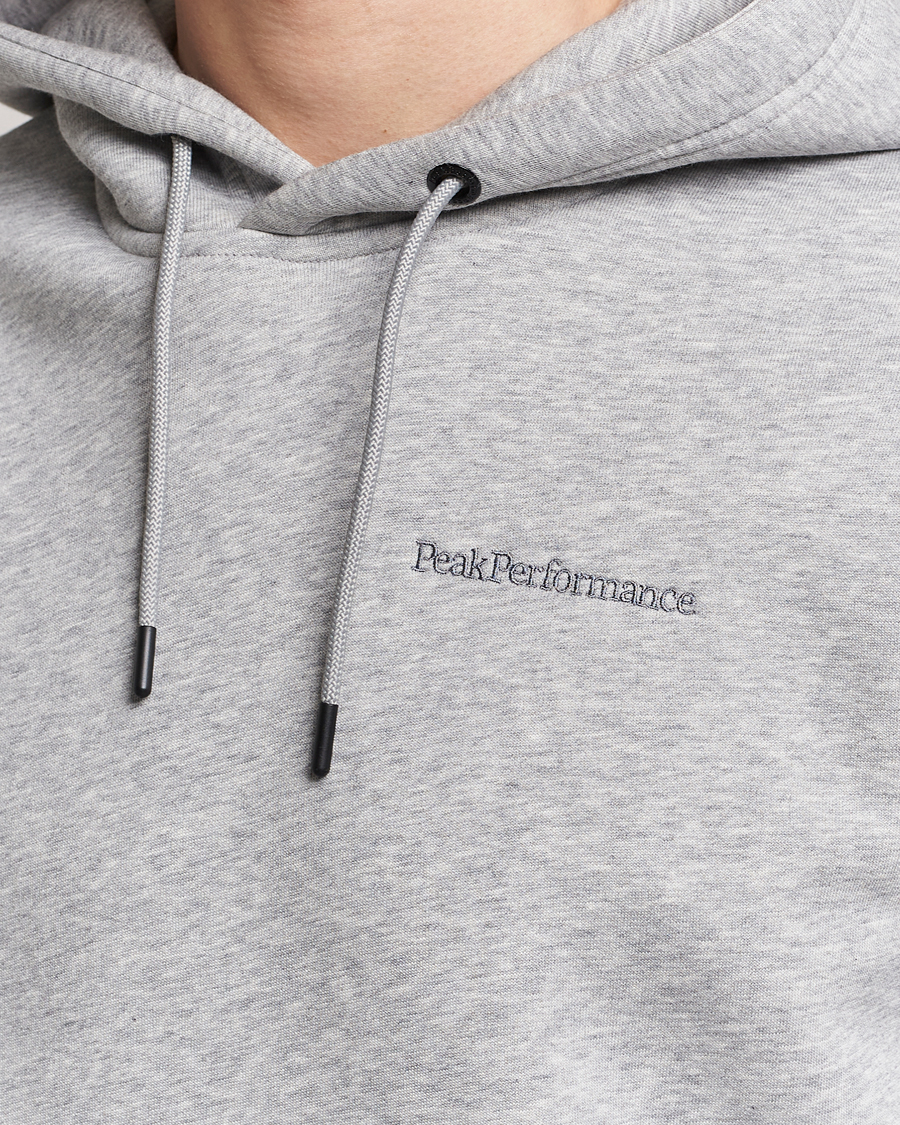 Herre | Gensere | Peak Performance | Original Logo Hoodie Grey Melange