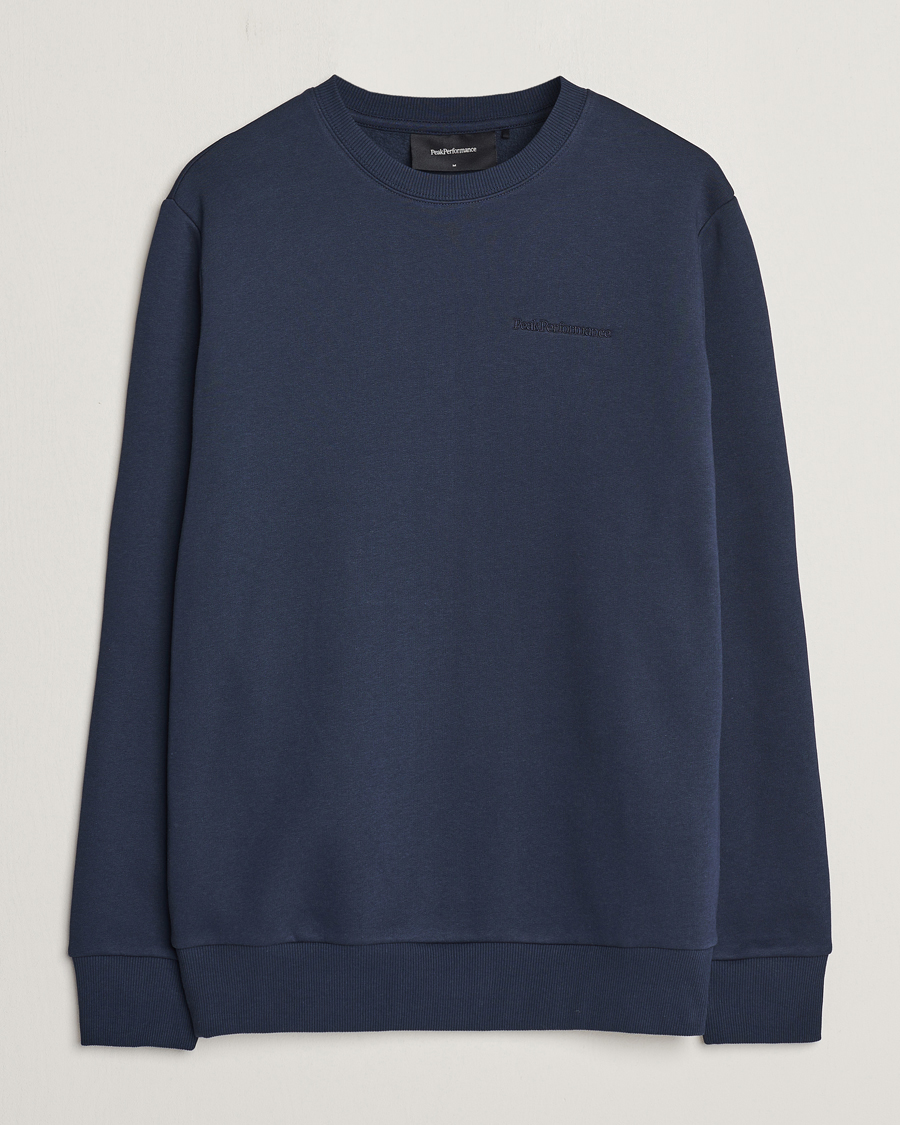 Herre | Gensere | Peak Performance | Original Logo Crew Neck Sweatshirt Blue Shadow