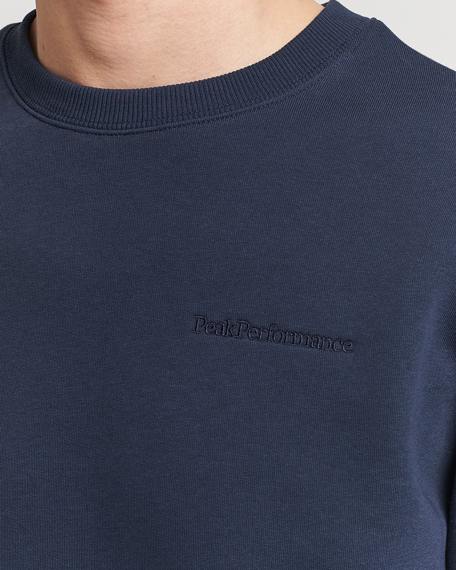 Herre | Gensere | Peak Performance | Original Logo Crew Neck Sweatshirt Blue Shadow