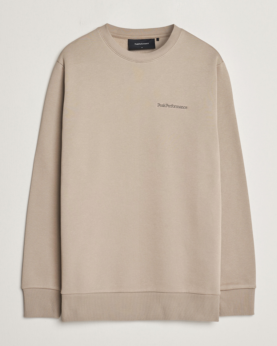 Herre | Gensere | Peak Performance | Original Logo Crew Neck Sweatshirt Avid Beige