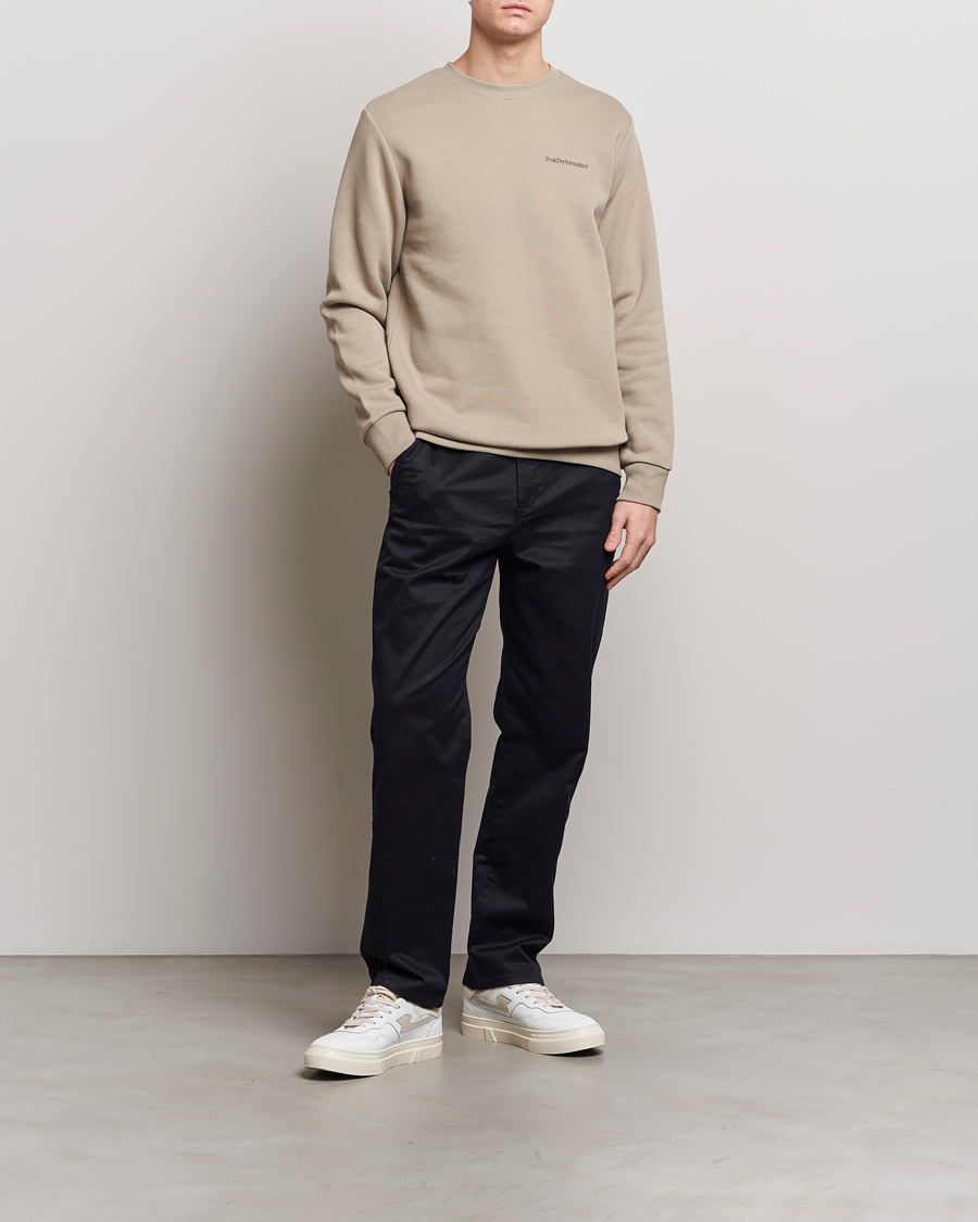 Herre | Gensere | Peak Performance | Original Logo Crew Neck Sweatshirt Avid Beige