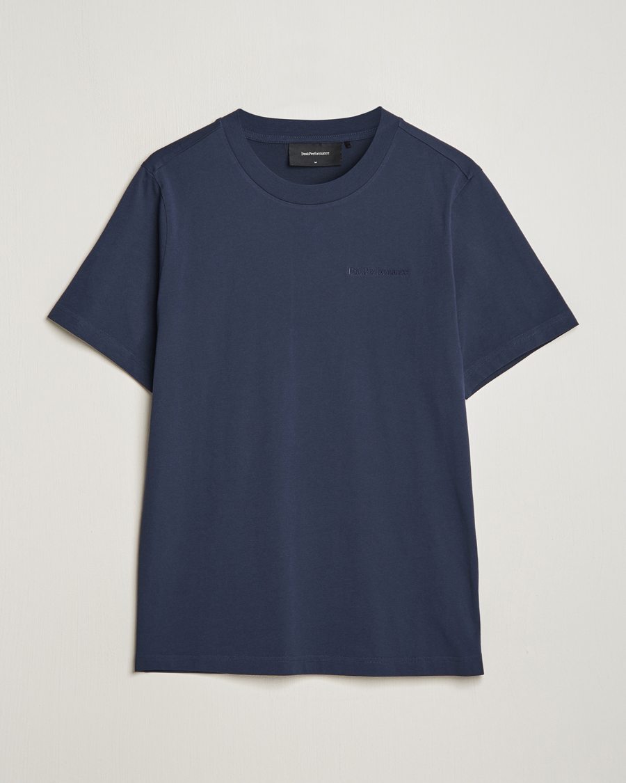 Herre | T-Shirts | Peak Performance | Original Crew Neck T-Shirt Blue Shadow