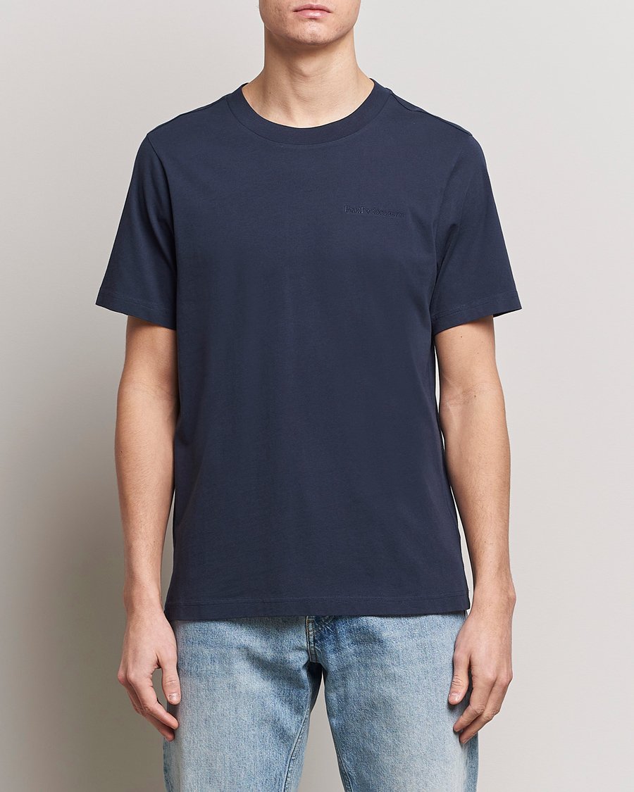 Herre | T-Shirts | Peak Performance | Original Crew Neck T-Shirt Blue Shadow