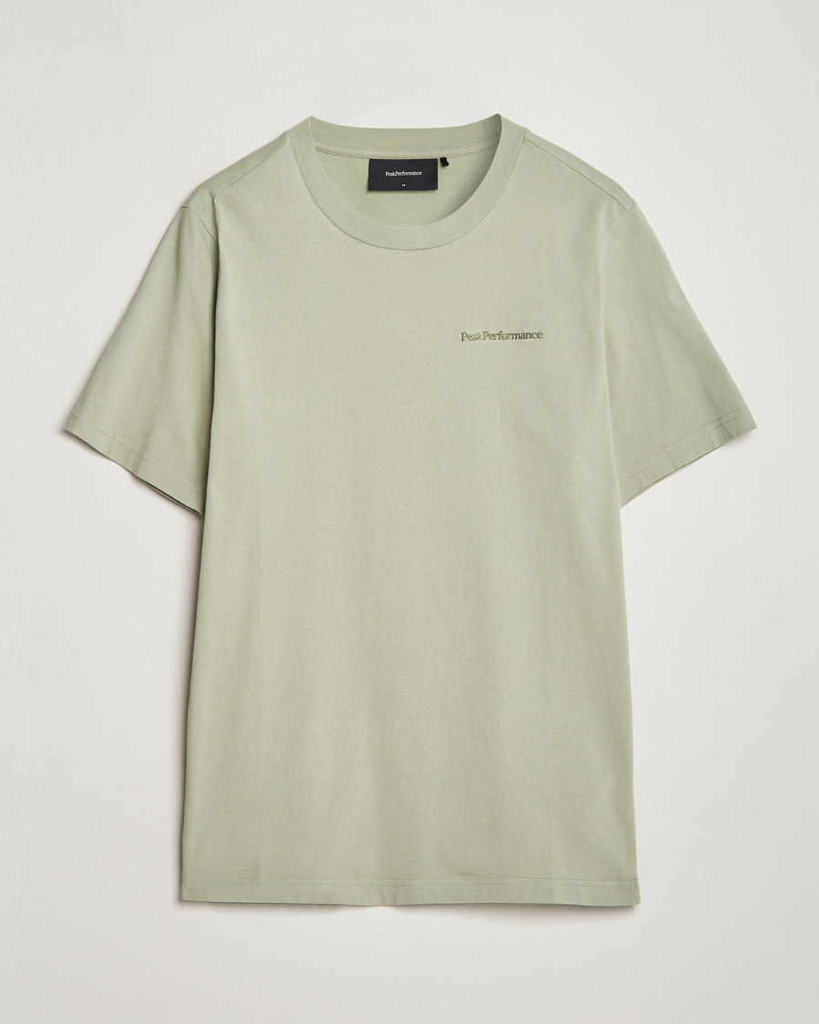 Herre | T-Shirts | Peak Performance | Original Logo Crew Neck T-Shirt Limit Green